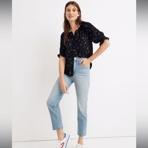 Madewell Classic Straight Jeans in Meadowland Wash - Size 23